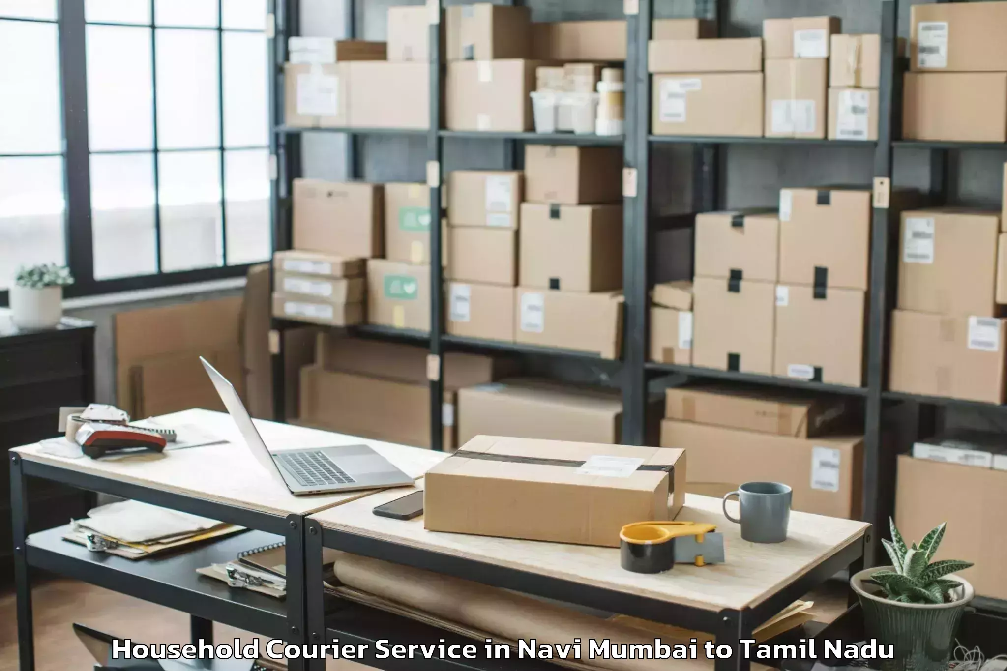 Navi Mumbai to Thiruvaiyaru Household Courier Booking